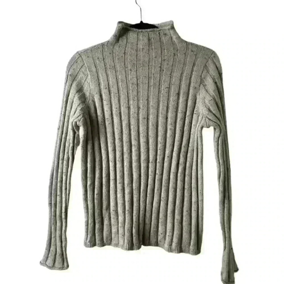 Madewell PINKISH BEIGE Donegal Evercrest Turtleneck Sweater Women's Small - Picture 2 of 12
